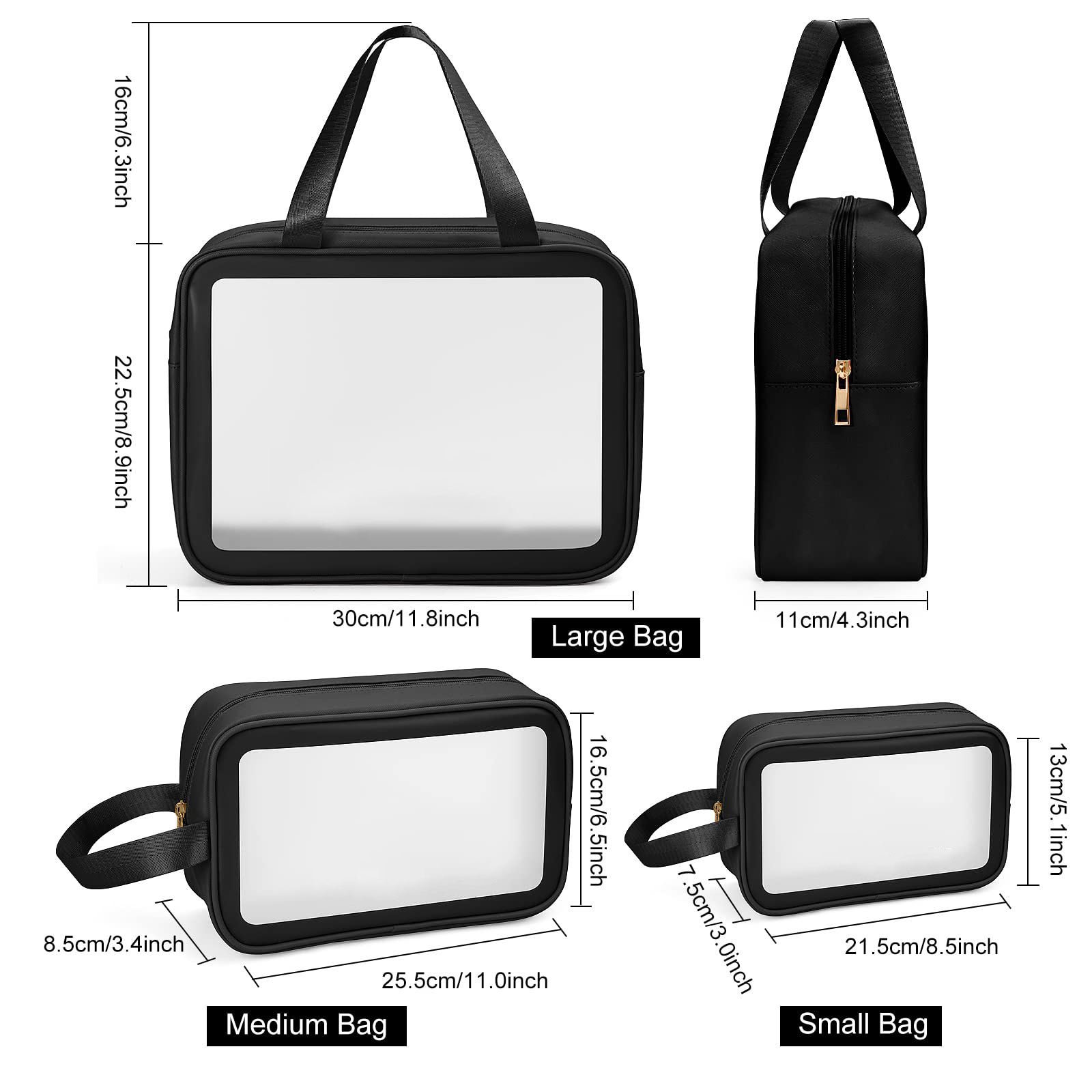Wholesale Custom Clear Pvc Travel Wash Make Up Bag Toiletry Waterproof Plastic Cosmetic Makeup Bag for Bathroom