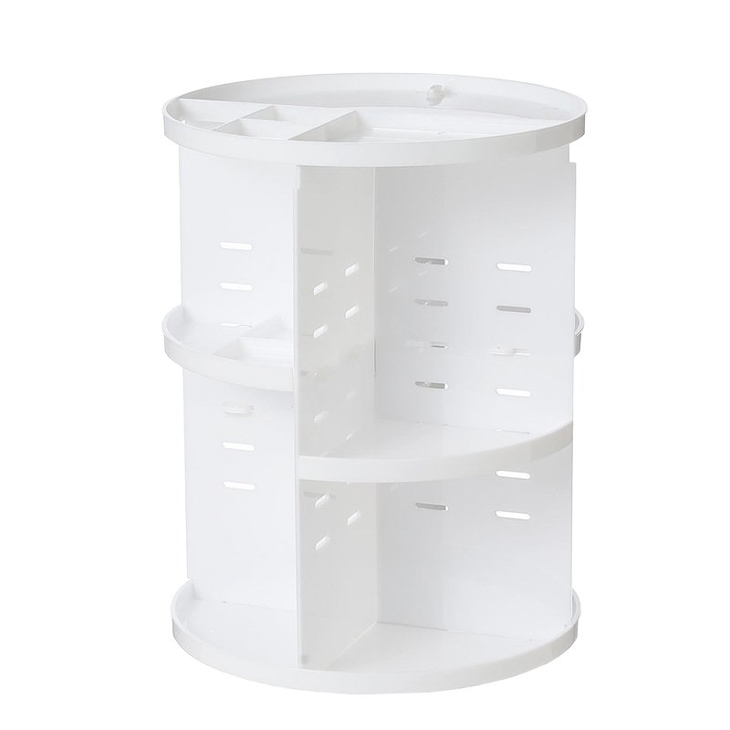 Rotating Makeup Organizer, DIY 8 Adjustable Layers Spinning Skincare Organizer