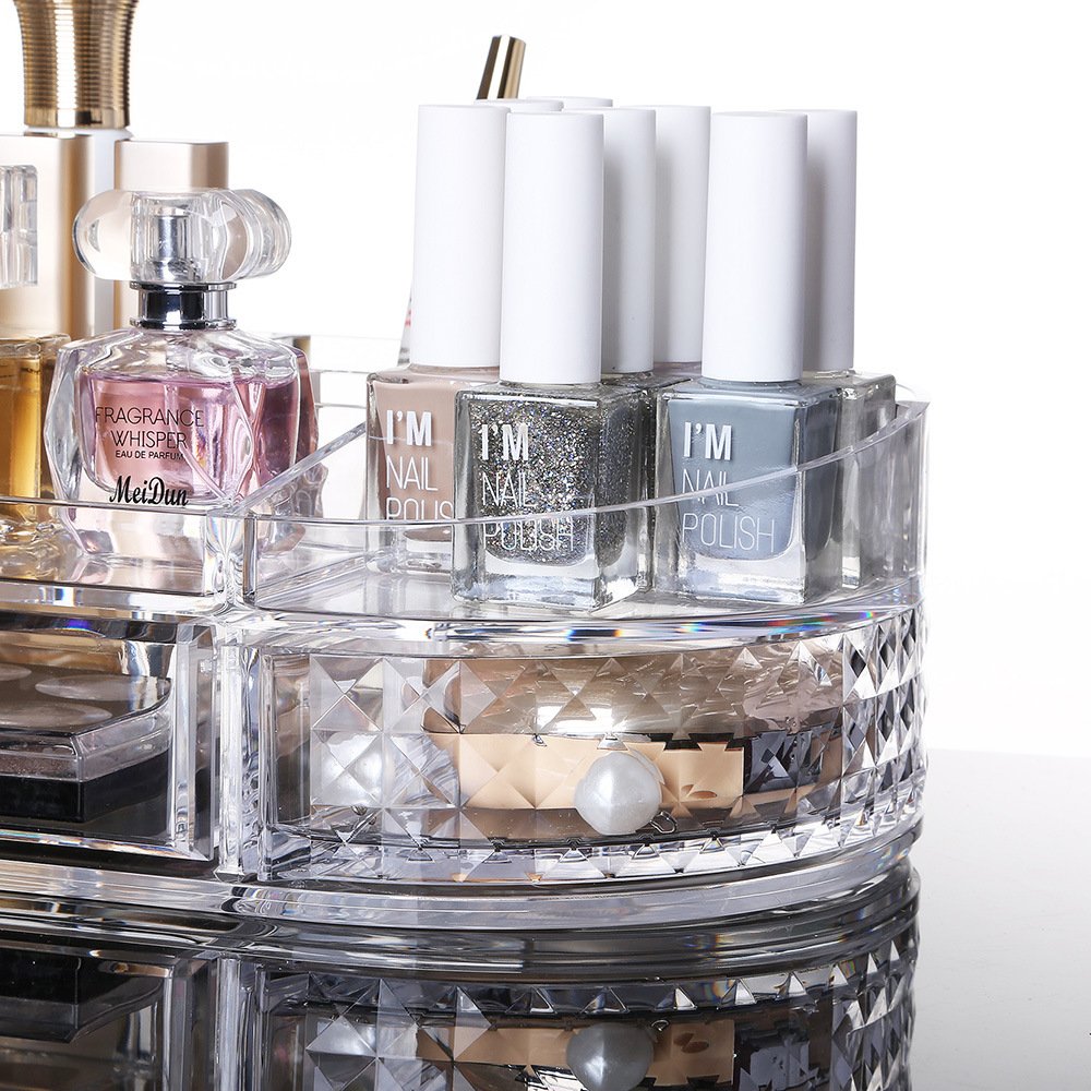 Best Selling Large Makeup Organizer Cosmetic Display Cases Bathroom Counter For Vanity Bathroom With High Quality Custom