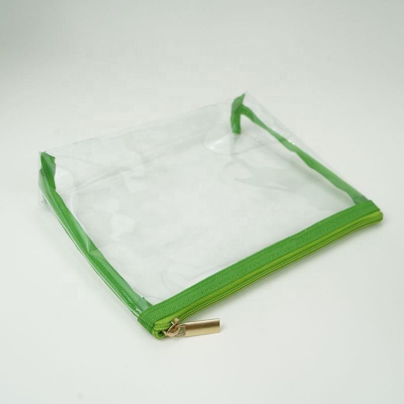 Custom Designed LOGO Pvc Transparent Wash Bag Makeup Bag Travel Case Organizer Toiletry Travel Cosmetic Bag
