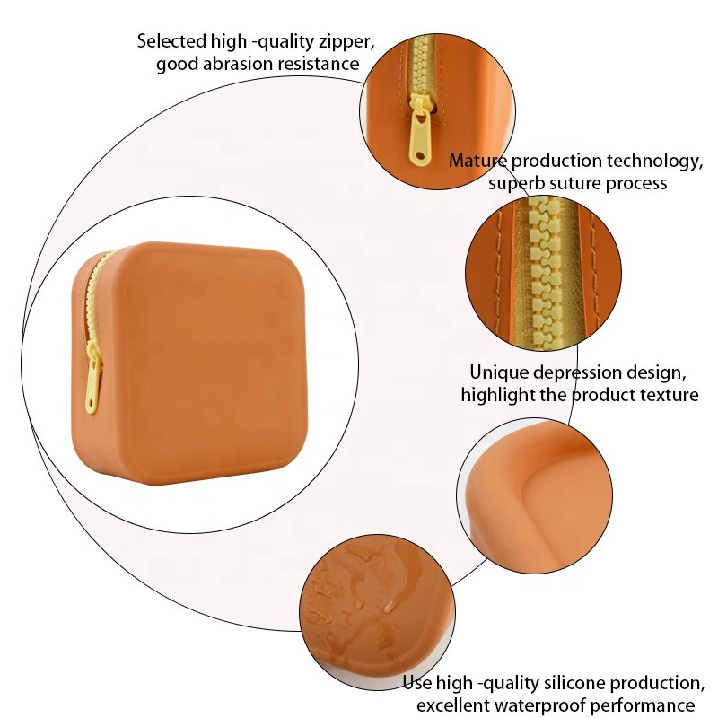 Hot Sale Eco Friendly Silicone Makeup Pouch Zippered Travel Toiletry Bag Cosmetic Bags With Custom Logo