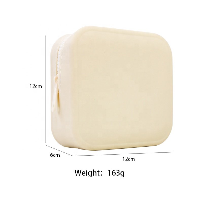 Hot Sale Eco Friendly Silicone Makeup Pouch Zippered Travel Toiletry Bag Cosmetic Bags With Custom Logo