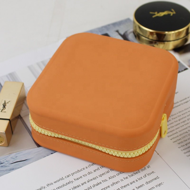 Hot Sale Eco Friendly Silicone Makeup Pouch Zippered Travel Toiletry Bag Cosmetic Bags With Custom Logo