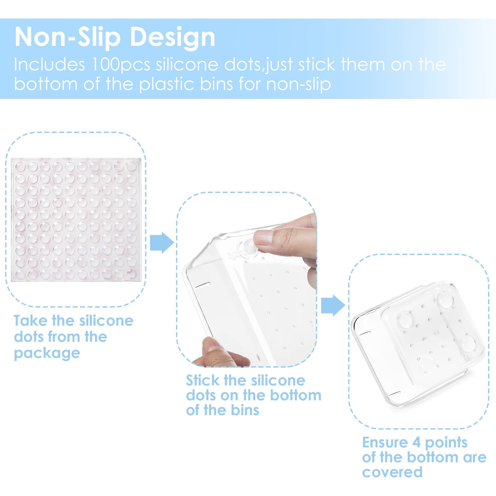 Wholesale Clear Plastic Drawer Organizer Set for Makeup Jewelry and Office Desk Bathroom Bedroom Kitchen