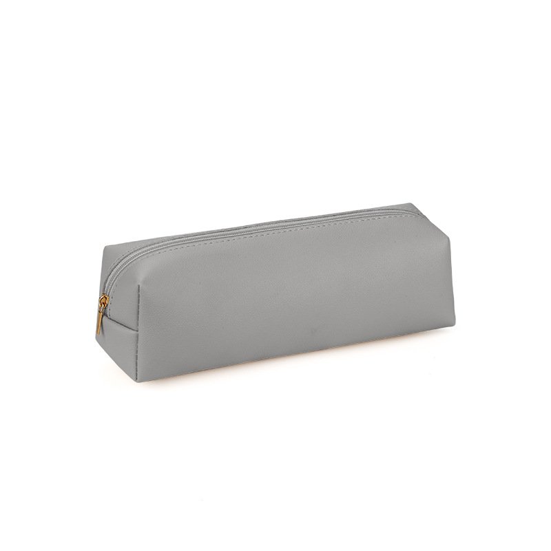 Pencil Bag Pen Case Cosmetic Makeup Bag Pen Pencil Stationery Pouch Bag Case PU Leather Small Pencil Pouch Students Stationery