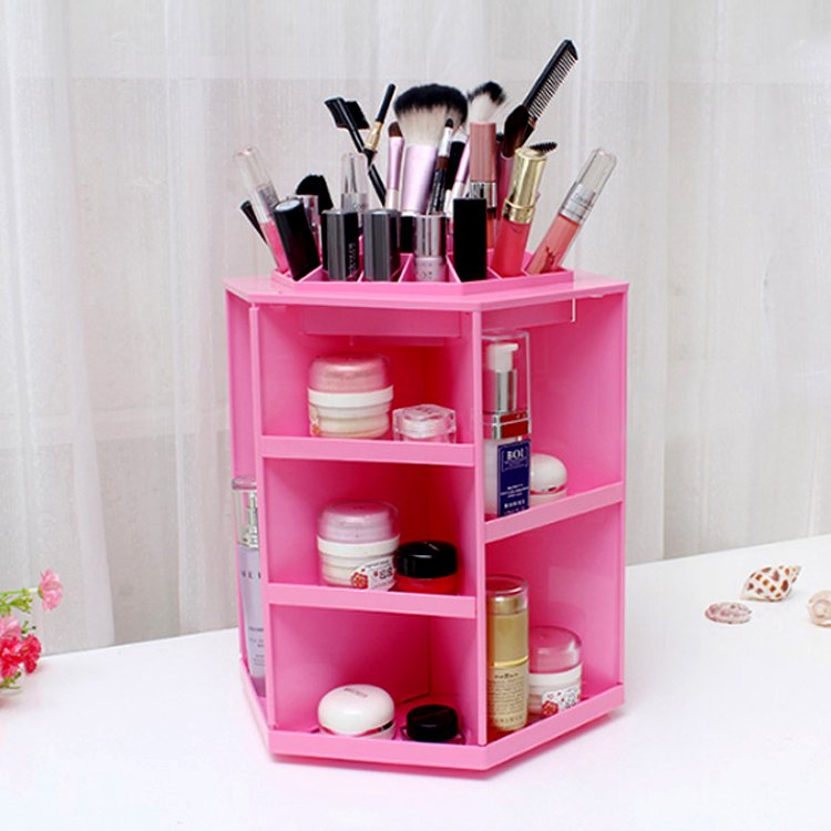 Hot Sale Professional Makeup Cosmetic Case Large Size Rotating Makeup Organizer