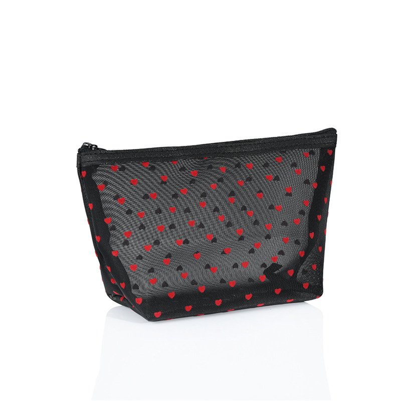 Fashion Mesh Cosmetic Bag Women Travel Toiletry Wash Makeup Bag Storage Case Customizable Toiletry Bag