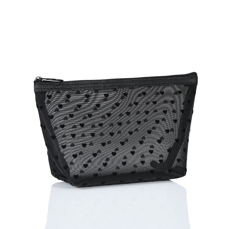 Fashion Mesh Cosmetic Bag Women Travel Toiletry Wash Makeup Bag Storage Case Customizable Toiletry Bag