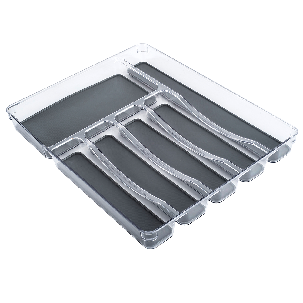 LINK LIFE Non-slip Rectangular Drawer Bin -L,Kitchen Drawer Organizer for Makeup Bedroom Kitchen Gadgets Utensils and Office