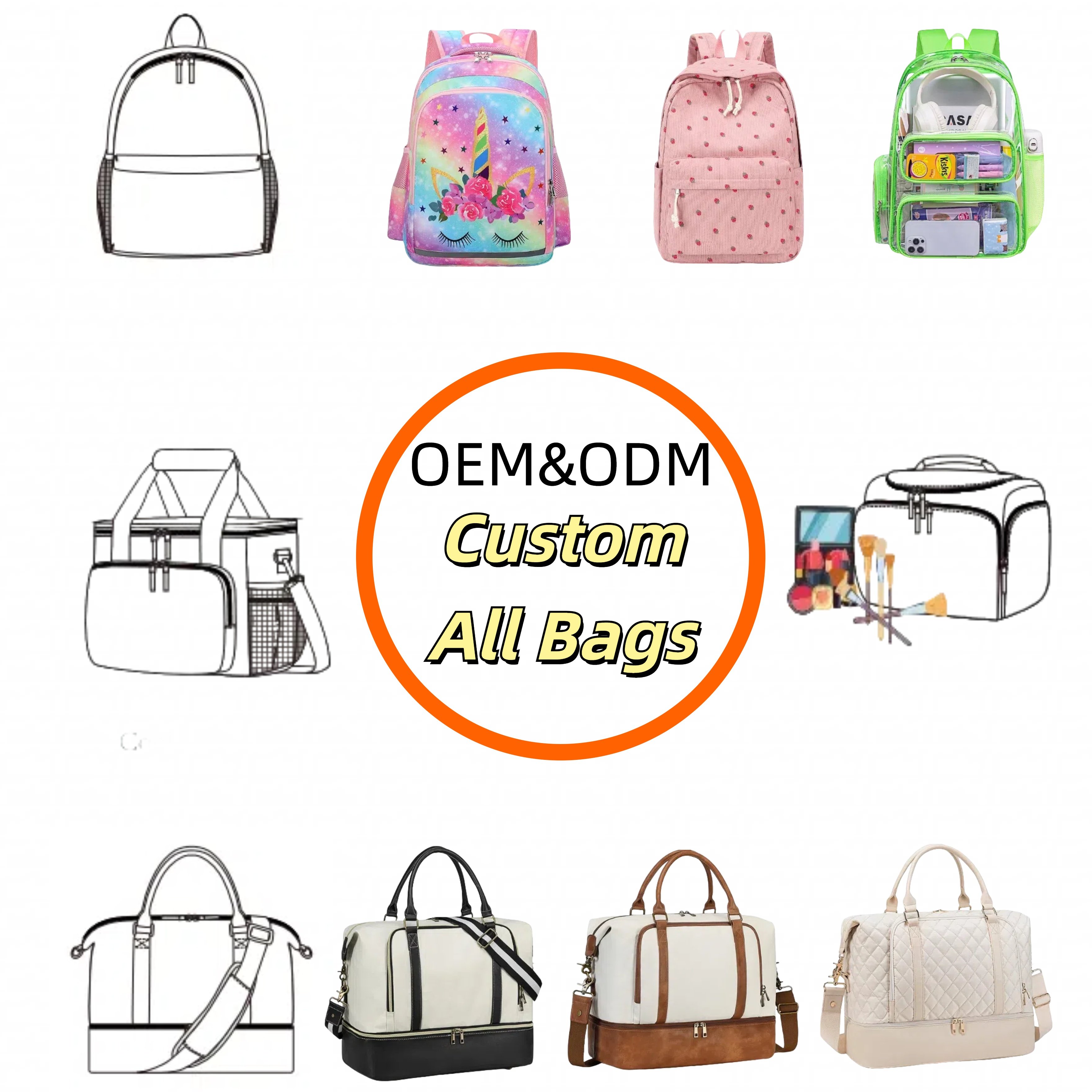 Wholesale Custom Polyester Waterproof Travel Cosmetic Bag Zipper Closure Bride Maid Square Pillow Storage with Handle Makeup Bag