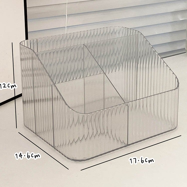 Acrylic Multi-Purpose Desktop Cosmetics Brush Holder Clear Plastic Vanity Makeup Organizer For Hair Accessories Lipstick