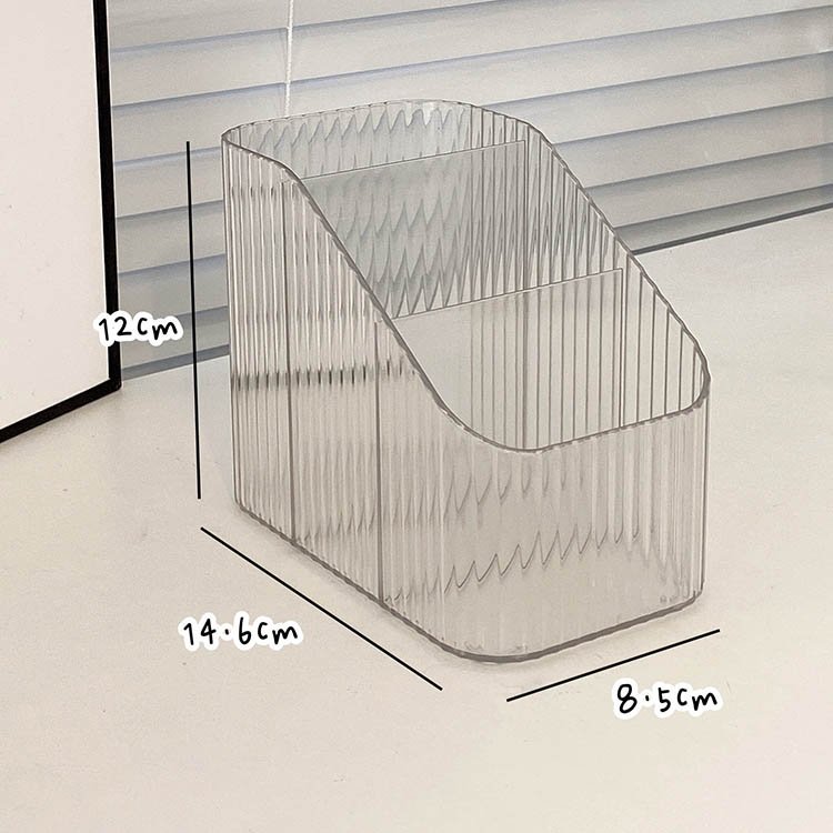 Acrylic Multi-Purpose Desktop Cosmetics Brush Holder Clear Plastic Vanity Makeup Organizer For Hair Accessories Lipstick