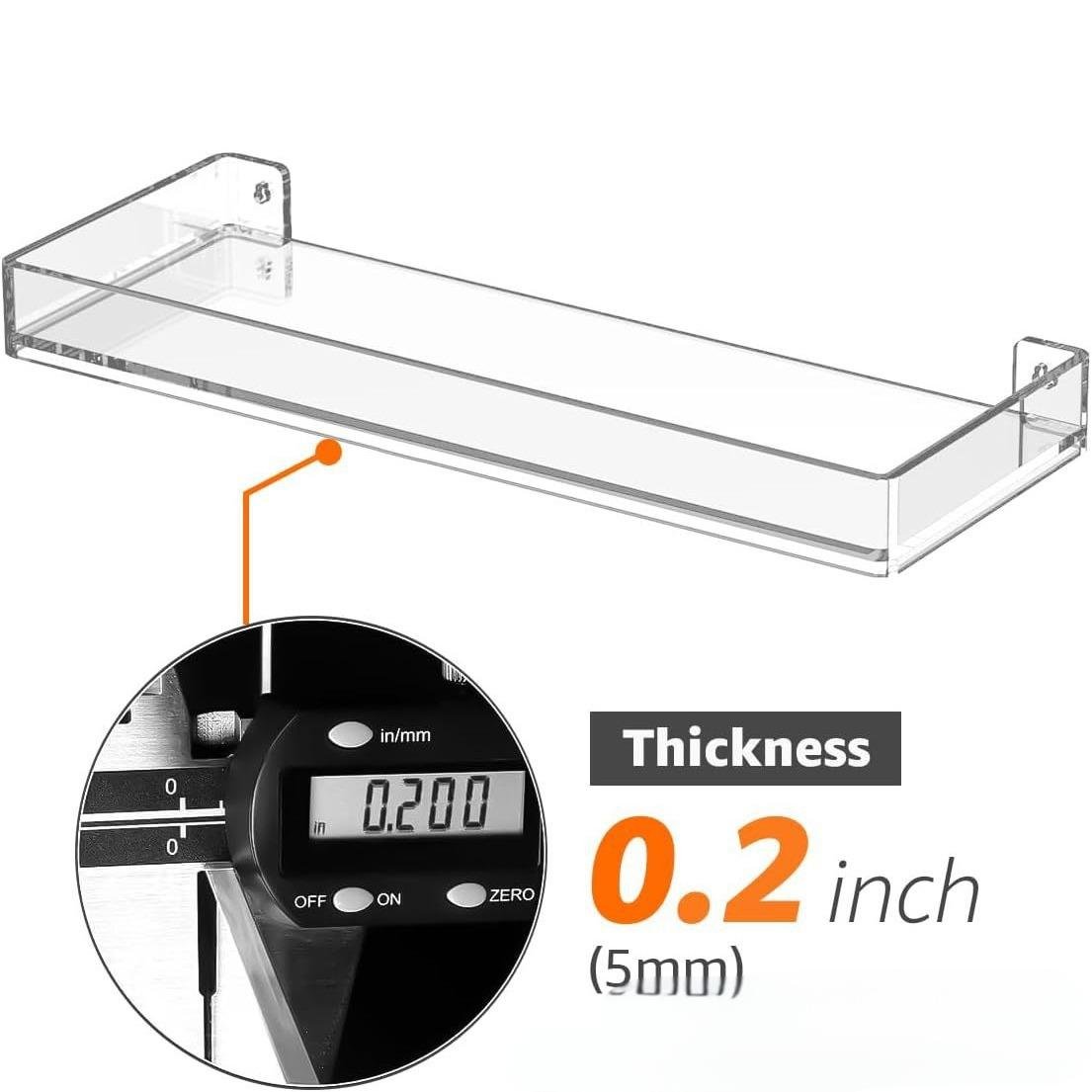 Modern Acrylic Multi-Functional Three-Piece Storage Rack Wall Hanging Display Rack Bathroom Kitchen Organizing Finishing Storage