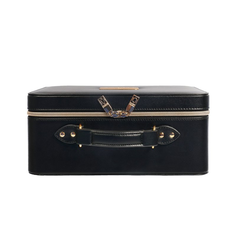 wholesale makeup train case high quality makeup case with led mirror OEM & ODM portable travel makeup case