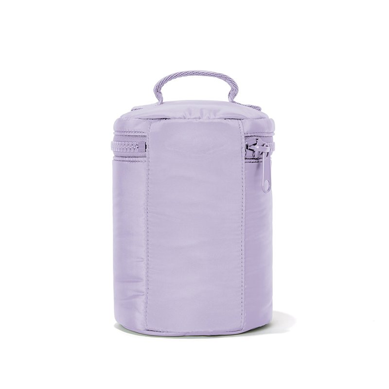 Custom Round Neoprene Travel Toiletry Case Ladies Cosmetic Organizer Toiletries Bag