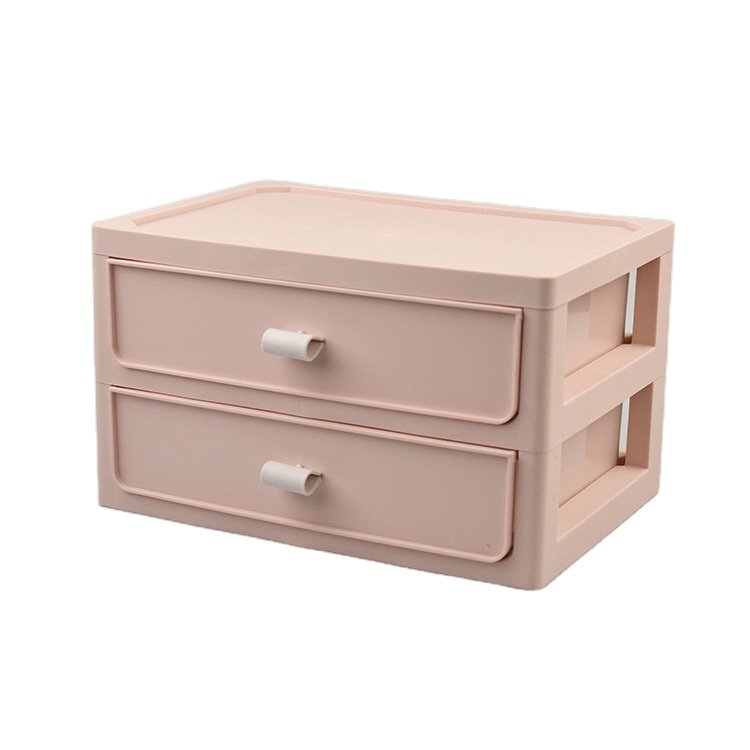 Travel Organizer Plastic Beauty Makeup Storage Box Cosmetics Bathroom Accessories Display Drawer for Table Desk Sundries Use