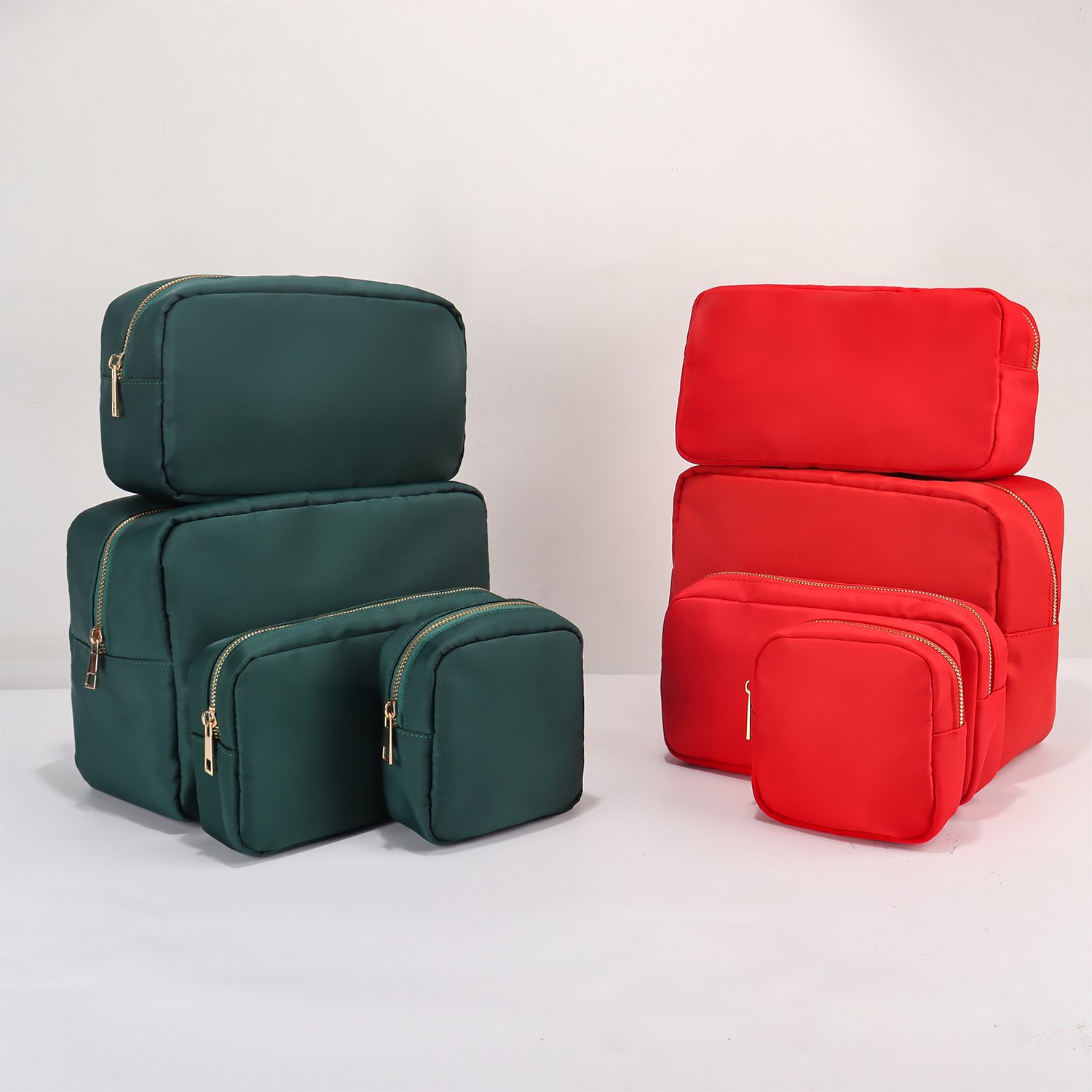 Christmas Gift Bag Large Basic Nylon Pouches Unisex Travel Toiletry Bags Chenille Patched Beauty Cosmetic Pouch Makeup Organizer