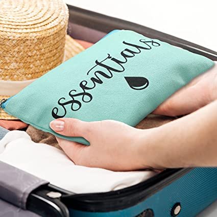 Wholesale blank makeup bag custom canvas cosmetic bag Pouch zipper Cotton Canvas Makeup Bag For Women