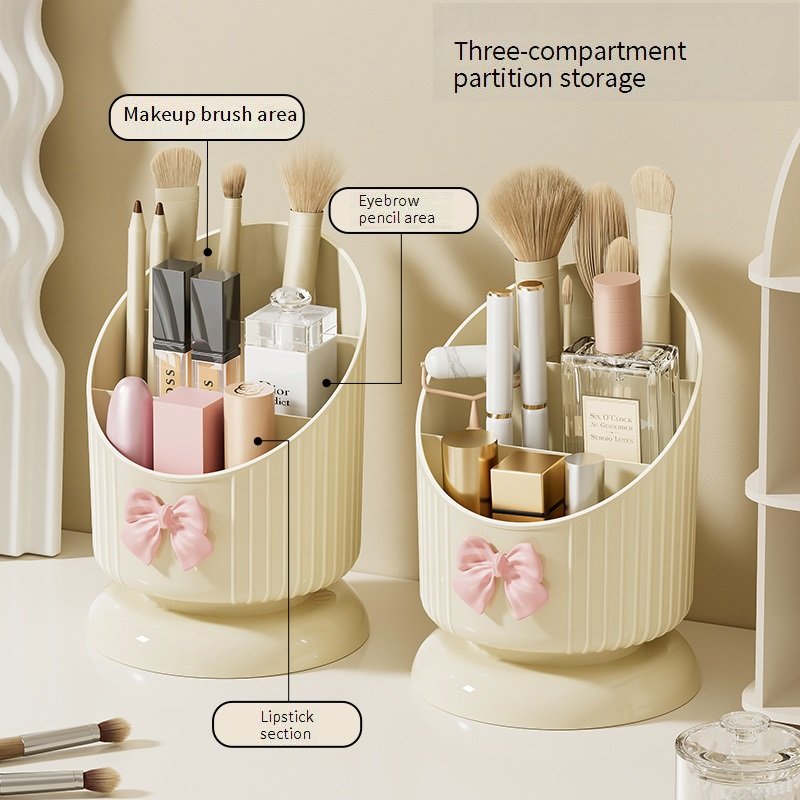 Plastic Cream Lipstick Makeup Brush Organizer Cosmetic Display Storage Box Container