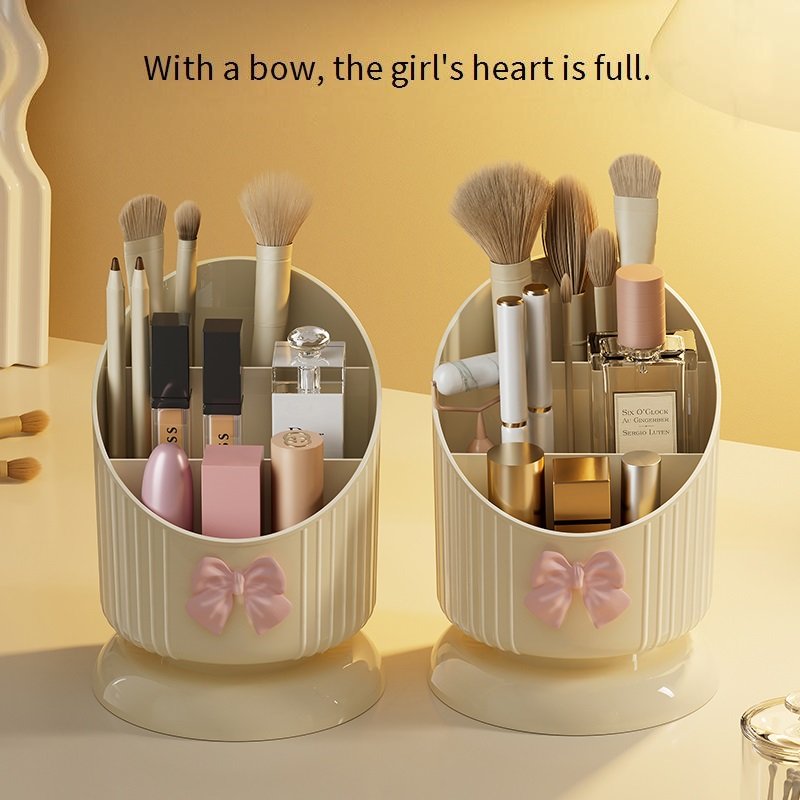 Plastic Cream Lipstick Makeup Brush Organizer Cosmetic Display Storage Box Container