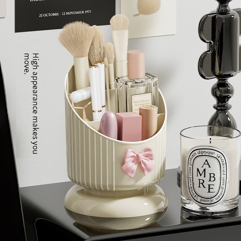 Plastic Cream Lipstick Makeup Brush Organizer Cosmetic Display Storage Box Container