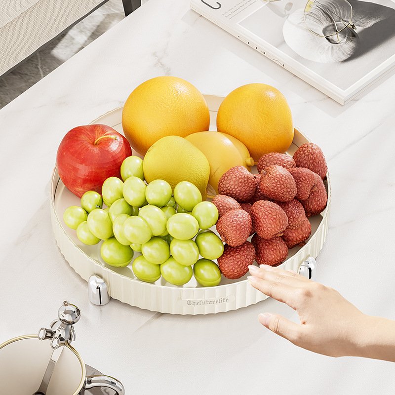 Kitchen Spice Rack Plastic Rotating Tray Holder Kitchen Organizer Turntable Lazy Susan Plastic Tray