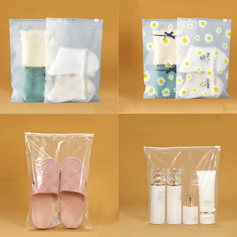 Custom Small Jewelry Packaging Clear Zip Plastic Bag Matte Cute Zipper Bag For Earring Reusable Logo PVC Mini Ziplock Pouch Bag