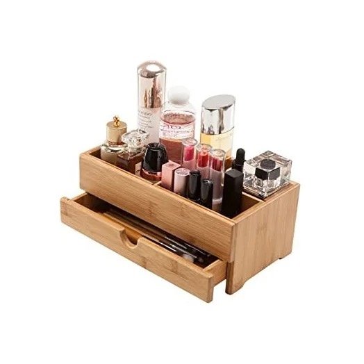 Mango Wood Desk Organizer Makeup Storage Drawer Drawers Perfume Cosmetic Jewelry Storage Wholesale