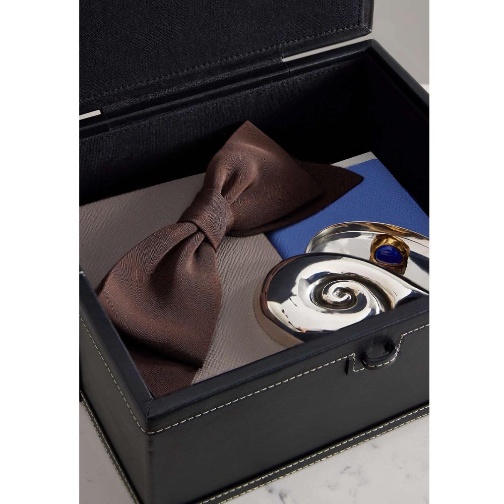 Large Space Wooden Storage Boxes with Faux Leather Black Brown PU Case for Makeup Products Cosmetic Bags & Cases