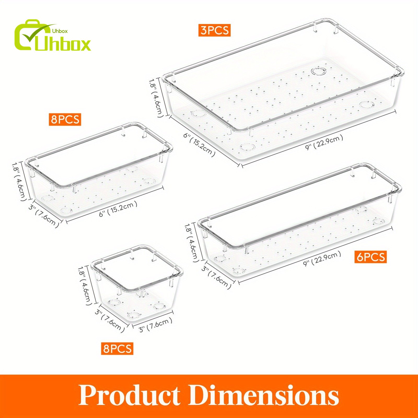 Premium High Quality 25 PCS Drawer And Desktop Organizers Office Desk Accessories Makeup Storage Containers