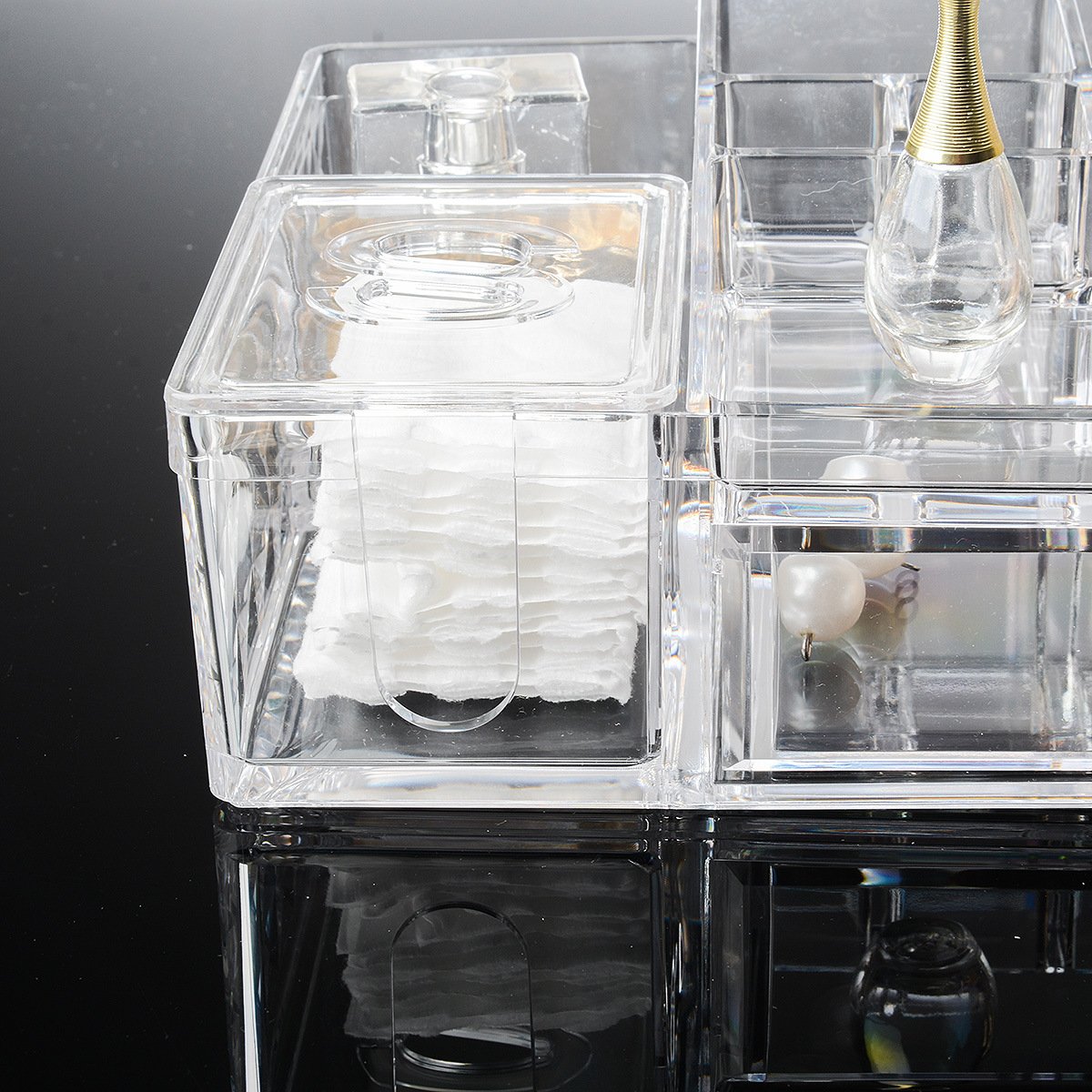 Wholesale Acrylic Clear Organizadores De Maquillaje Large Makeup Organizer Skincare Bathroom With Favorable Price