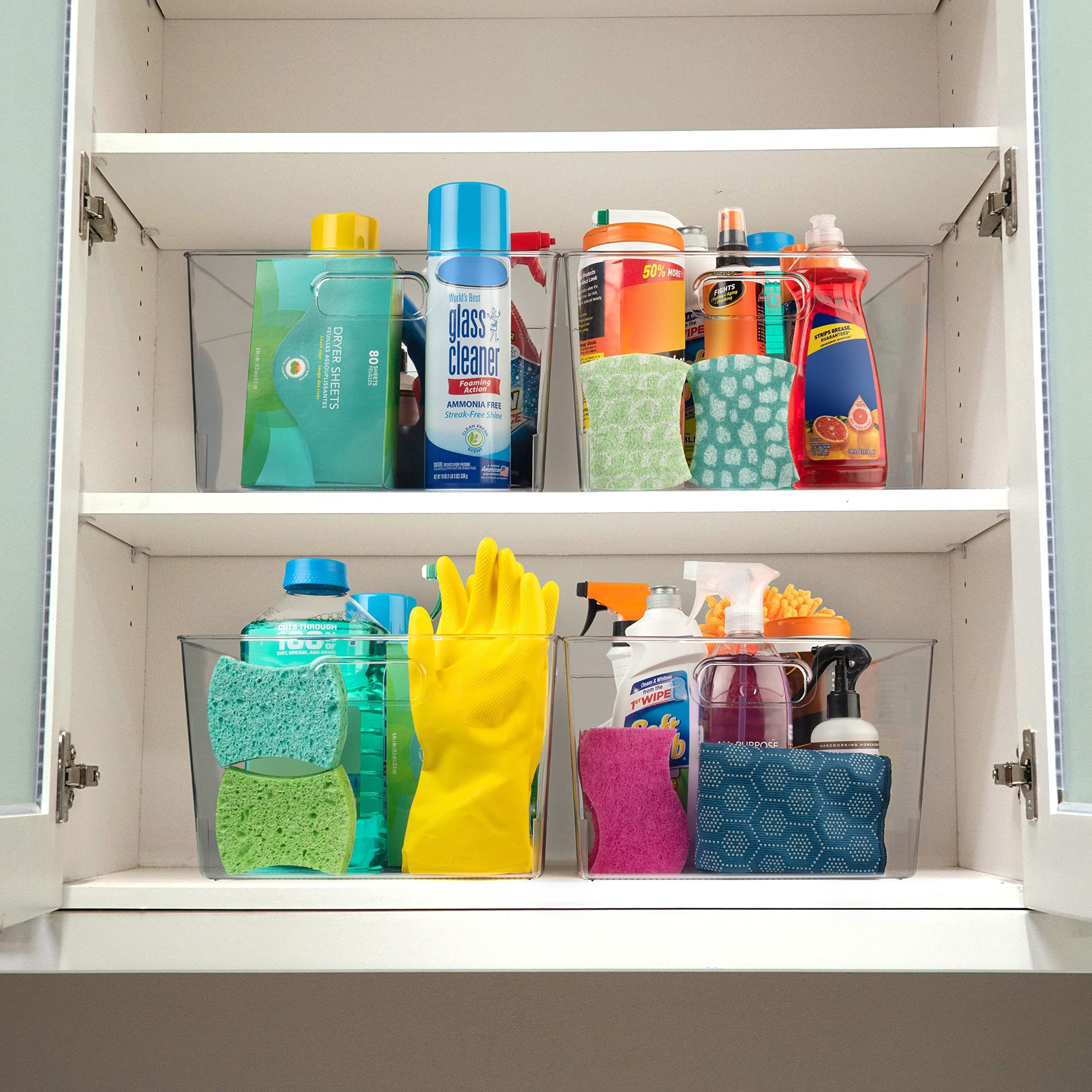Clear plastic box Kitchen Refrigerator Storage Containers Makeup Organizer Home Drawer Dividers With Durable Material