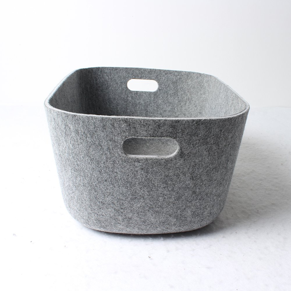 China Factory Customize Color Recycled PET Eco Friendly Felt Storage Basket Containers Home Storage & Organization Bins