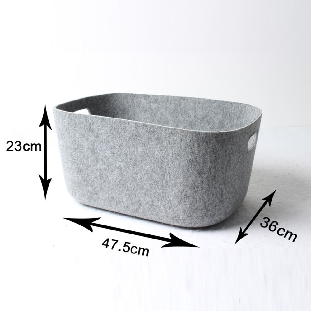 China Factory Customize Color Recycled PET Eco Friendly Felt Storage Basket Containers Home Storage & Organization Bins