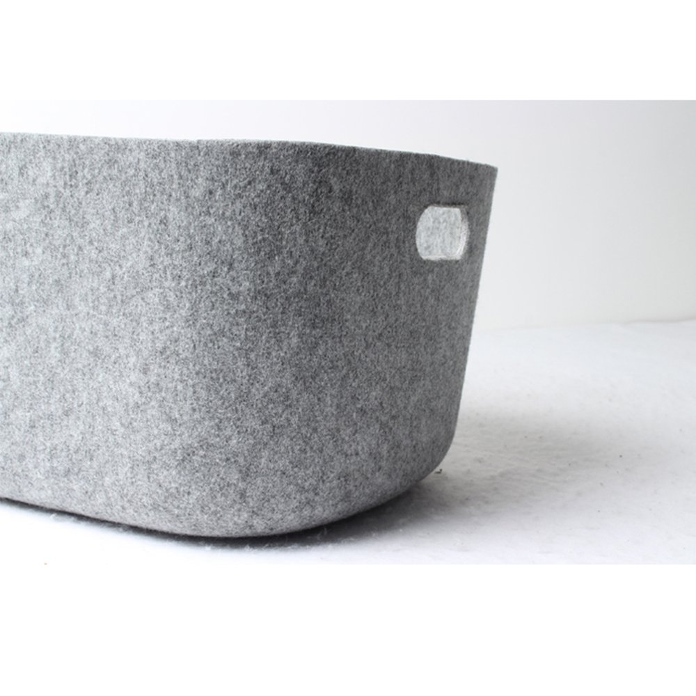 China Factory Customize Color Recycled PET Eco Friendly Felt Storage Basket Containers Home Storage & Organization Bins