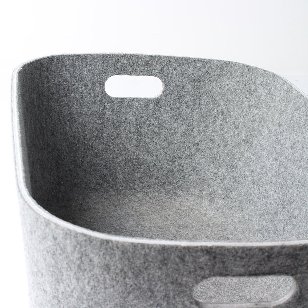 China Factory Customize Color Recycled PET Eco Friendly Felt Storage Basket Containers Home Storage & Organization Bins