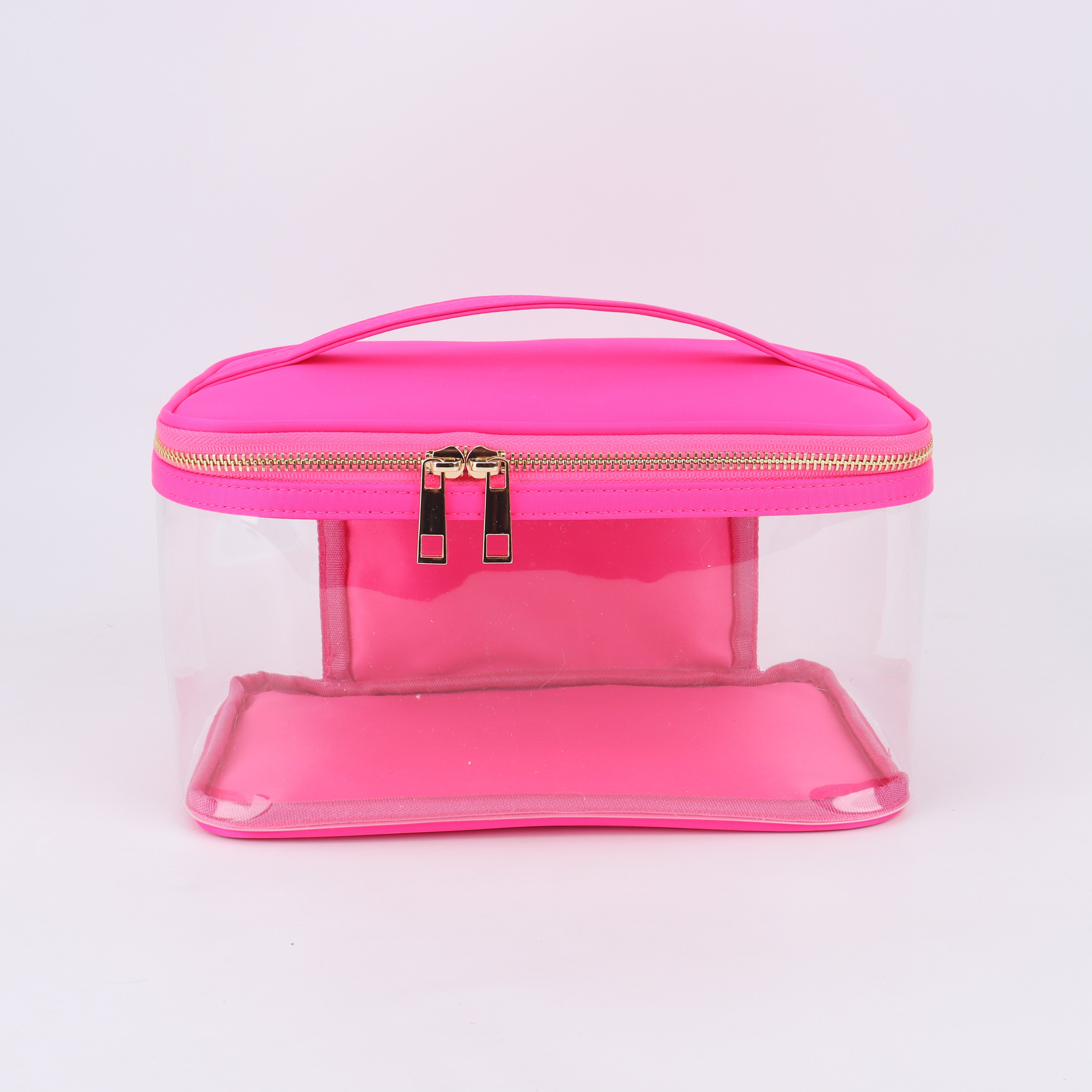 Clear Makeup Bags Cosmetic Pvc Women's Toiletry Traveling Travel Transparent Carry On Airport Airline Compliant Bag Make Up Bag