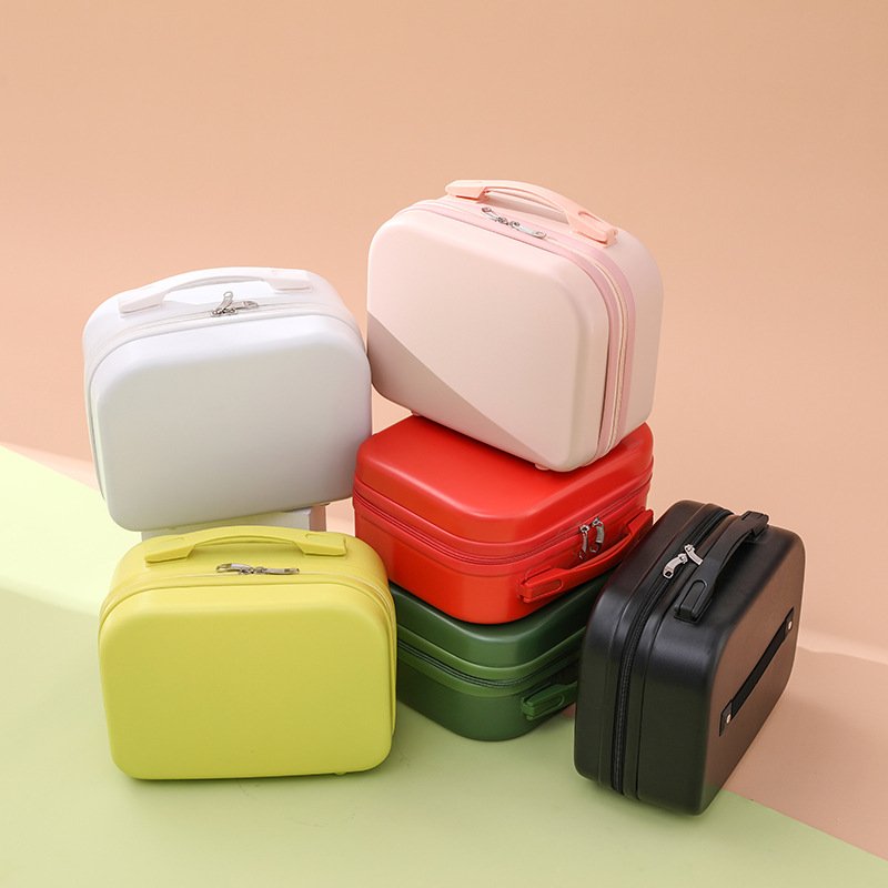 14 inch Makeup Case PC ABS Cosmetic Case Hardshell Makeup Bag Organizer for Girls Travel Outside Activity Portable
