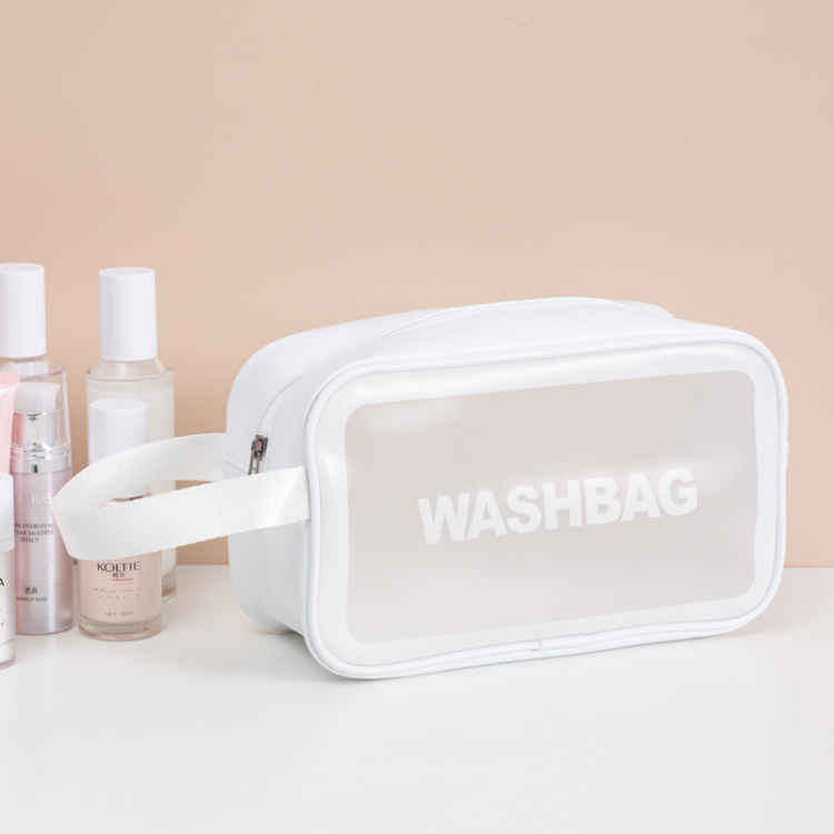 1 Set 3 Pcs Pu Women Travel Storage Bag Toiletry Organize Waterproof Pvc Cosmetic Bag