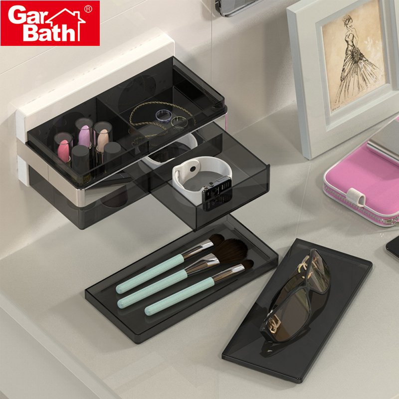 Hot selling jewelry cosmetic storage box countertop acrylic makeup organizer
