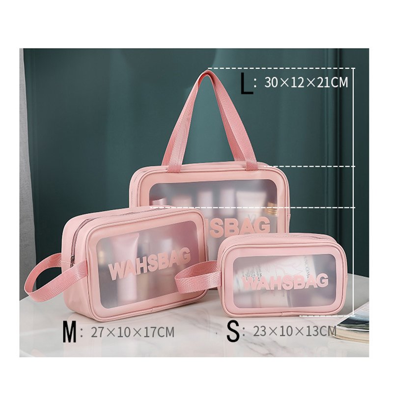 New Women Travel Storage Bag Toiletry Organize Waterproof Pvc Cosmetic Bag Portable Transparent Makeup Pouch Female Wash Bag