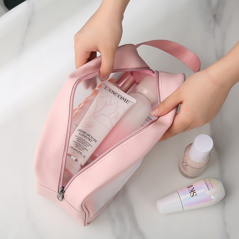 New Women Travel Storage Bag Toiletry Organize Waterproof Pvc Cosmetic Bag Portable Transparent Makeup Pouch Female Wash Bag