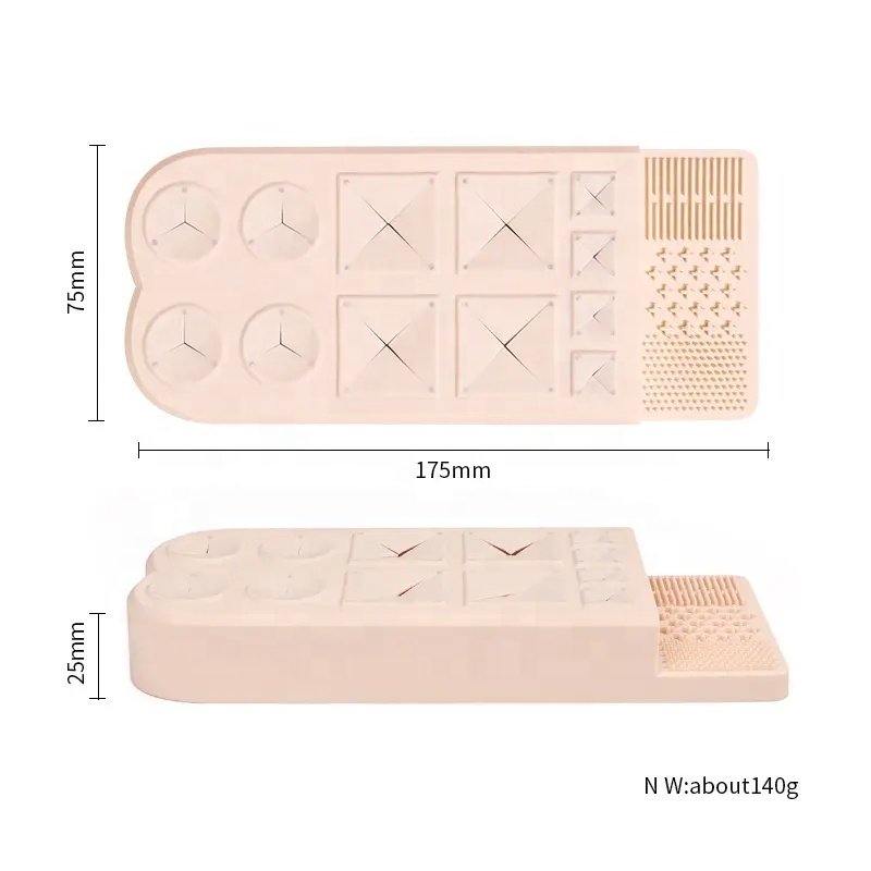 custom Makeup organizer cosmetic storage box beauty display silicone lipstick organizer for Lipstick Eyebrow pencil Makeup Brush