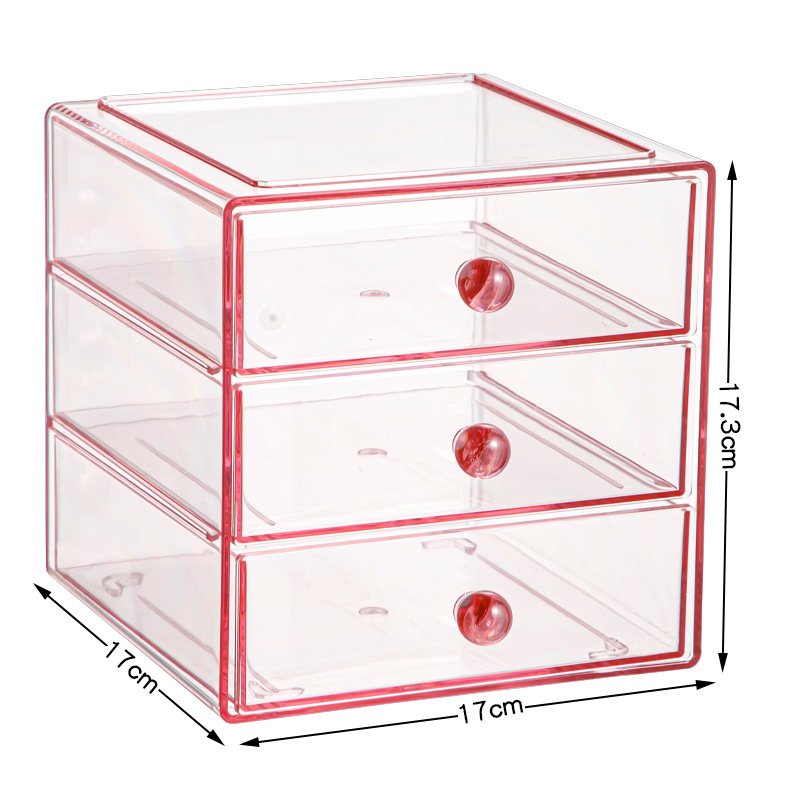 Stackable Acrylic Eye Glass Storage Box Holder 3 Drawers Acrylic Cosmetics Holder Box Sunglasses Organizer