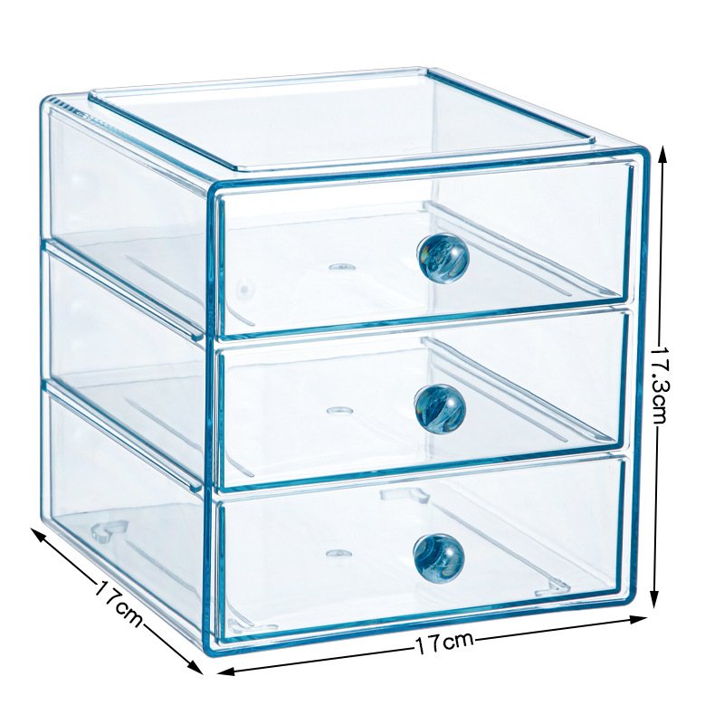 Stackable Acrylic Eye Glass Storage Box Holder 3 Drawers Acrylic Cosmetics Holder Box Sunglasses Organizer