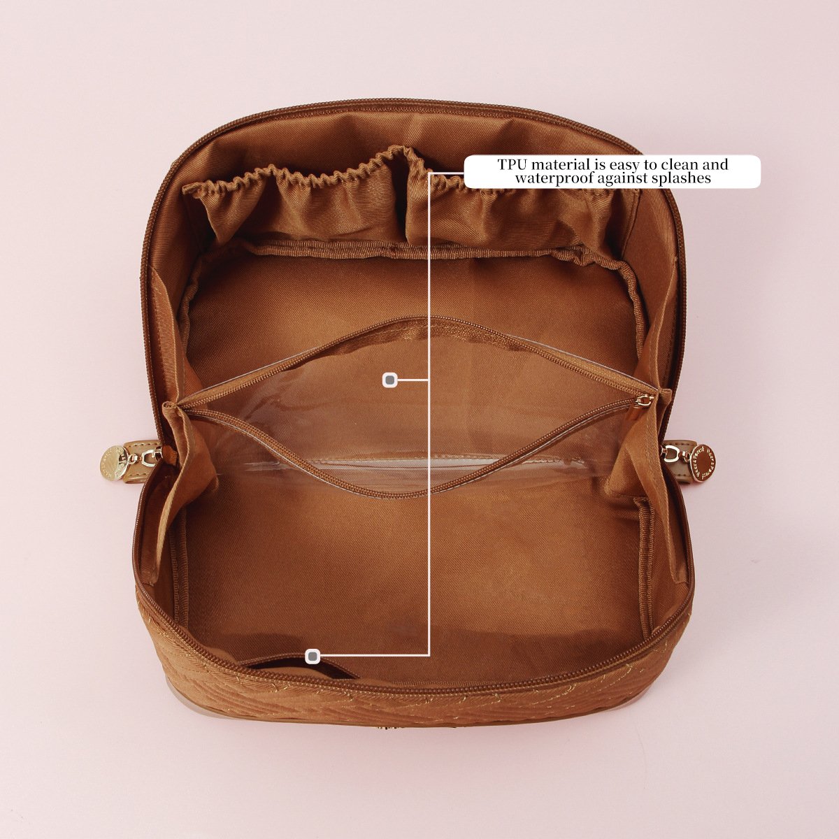 Large Capacity Travel Portable pu Pouch Women Waterproof Bathroom Washbag Multifunction Toiletry Cosmetic Makeup Bag