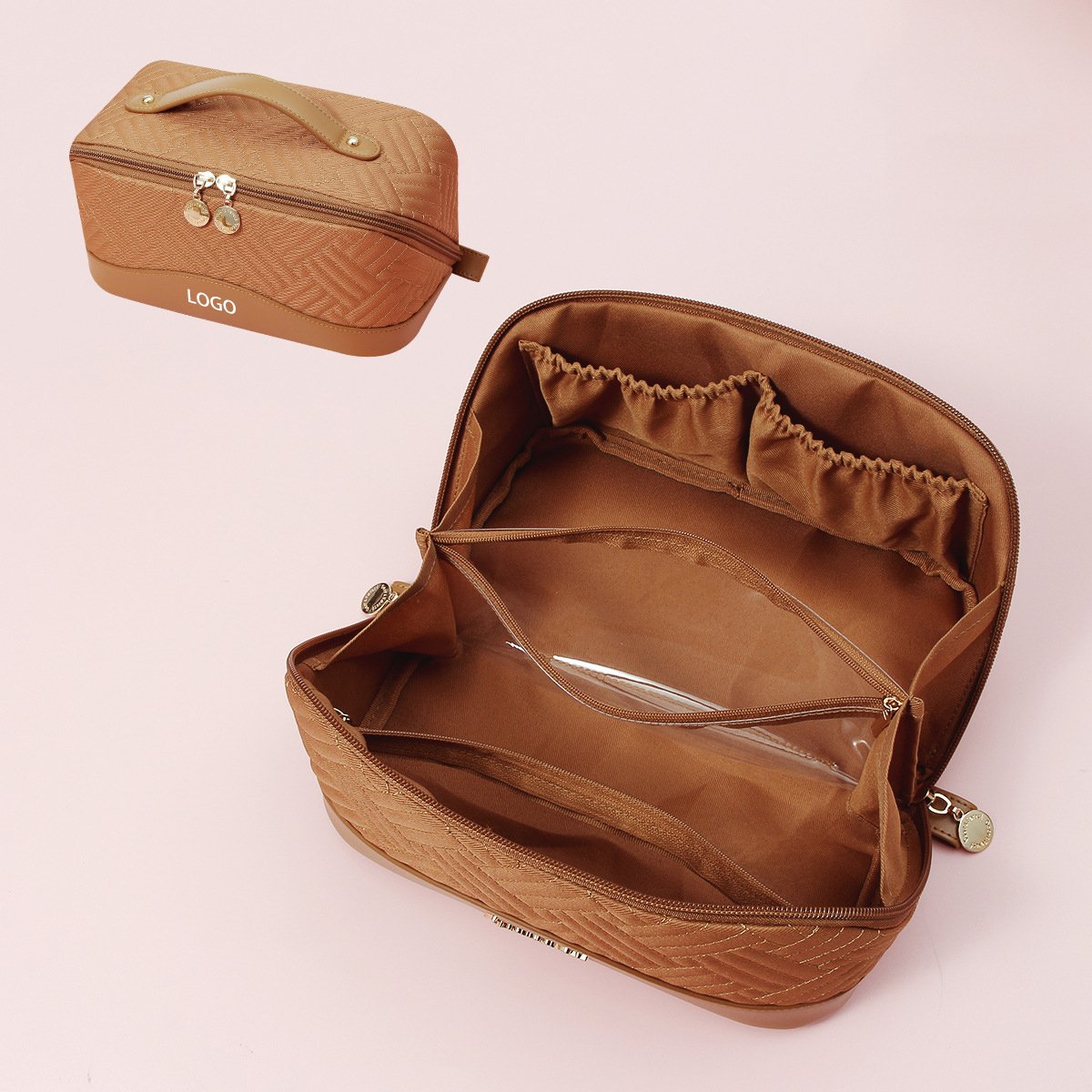 Large Capacity Travel Portable pu Pouch Women Waterproof Bathroom Washbag Multifunction Toiletry Cosmetic Makeup Bag
