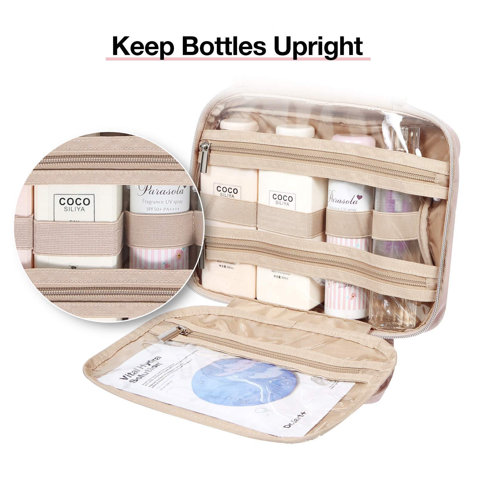 Traveling Toiletry Makeup Bag Set with Custom Logo Small Zipper Travel Wash Bag for Women Transparent Cosmetic Bags
