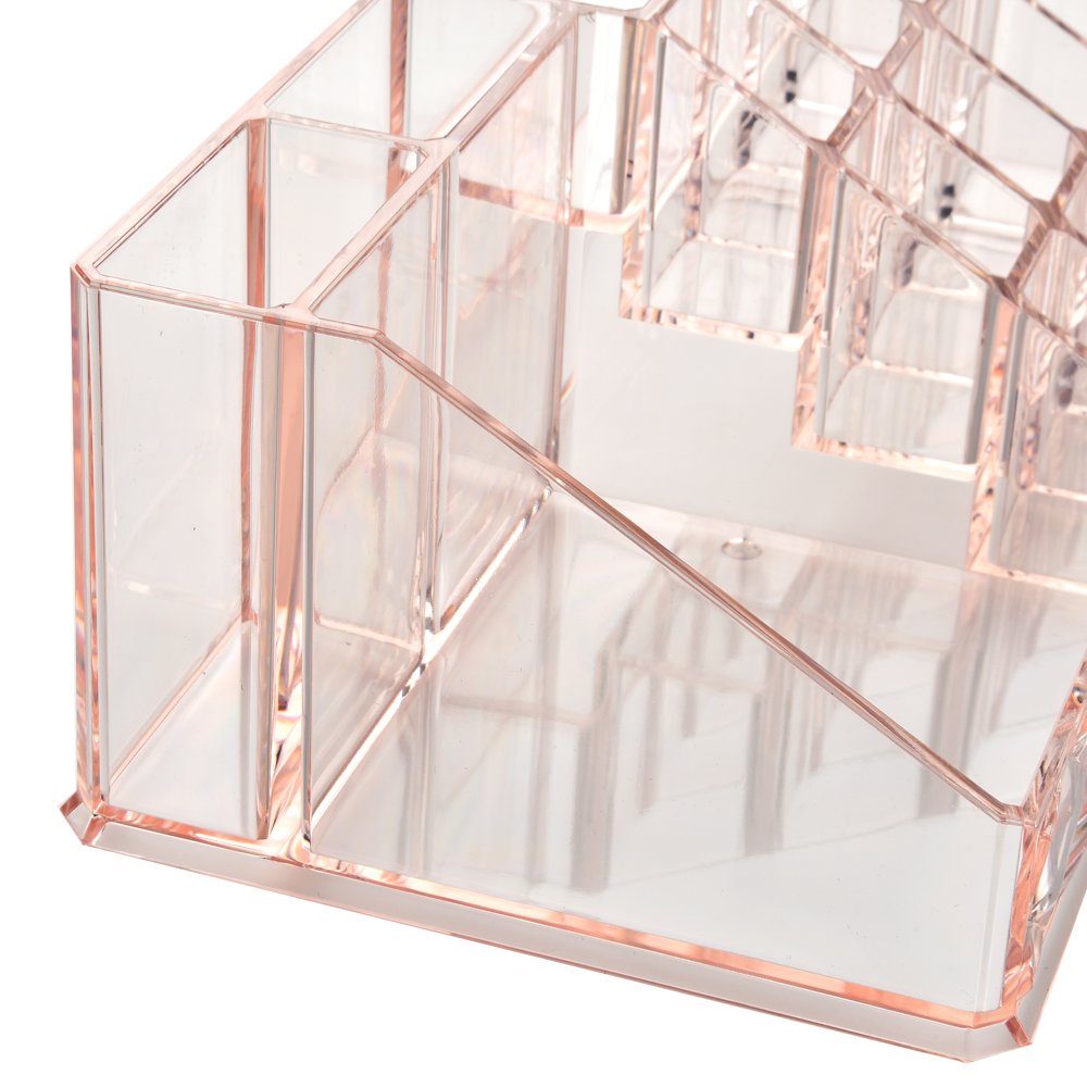 Pink Diamond storage boxes & bins acrylic plastic cosmetic box makeup organizer Acrylic Cosmetic Organizer Makeup Case Holder
