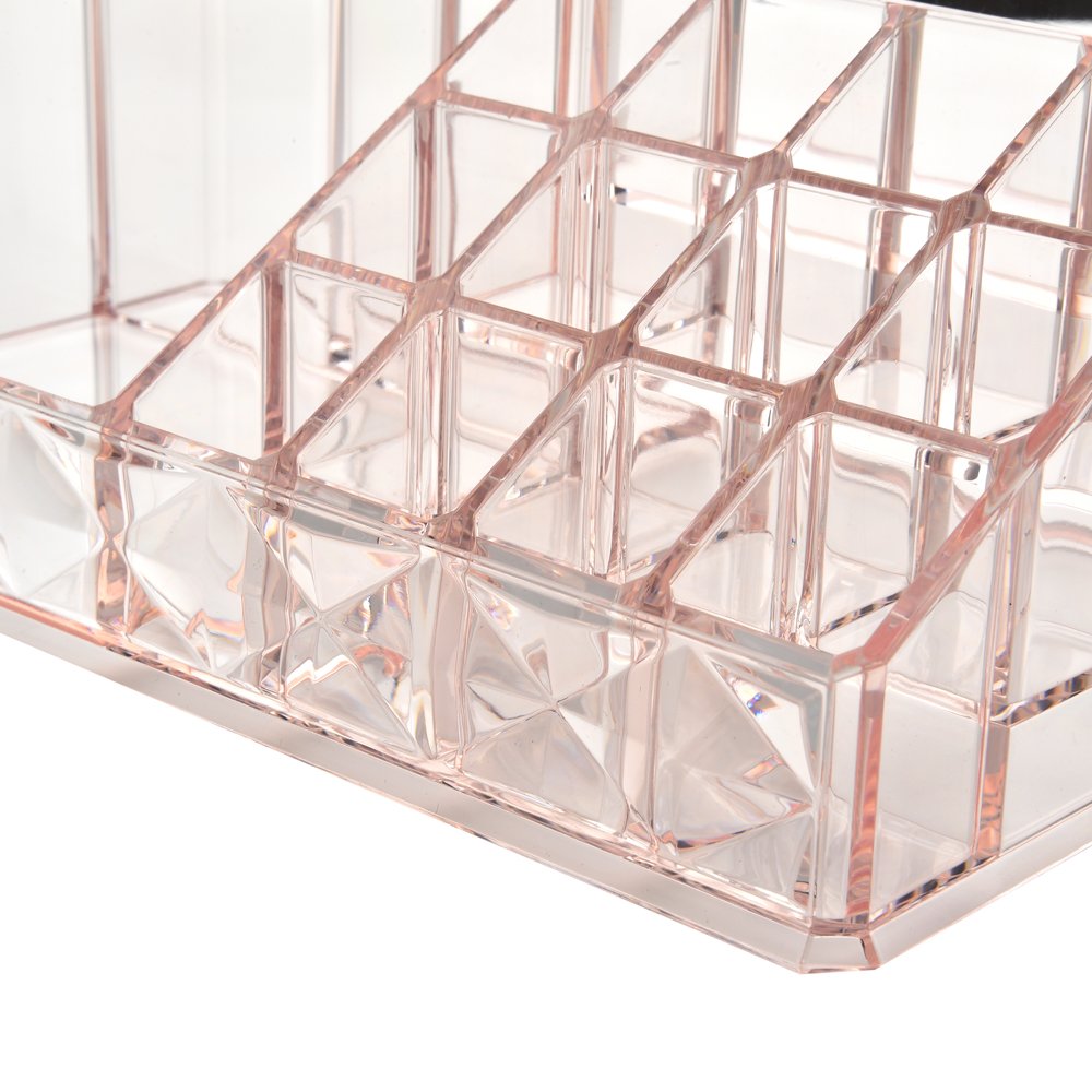Pink Diamond storage boxes & bins acrylic plastic cosmetic box makeup organizer Acrylic Cosmetic Organizer Makeup Case Holder